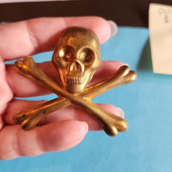 Antique Masonic piece. SKULL & CROSSBONES - CLOSET CLOSING - Picture 5 of 7
